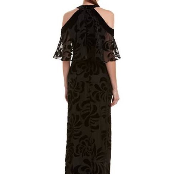 Parker Black Silk-Blend halter Gown - Picture 3 of 10